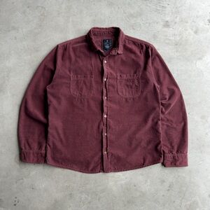 2000s Corduroy Button Up Long Sleeve Shirt